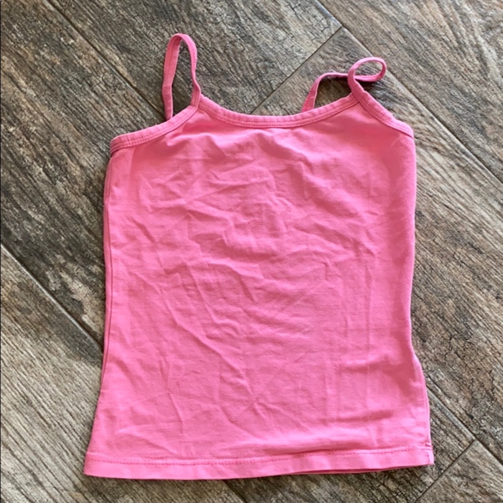 Downeast pink spaghetti strap tank top